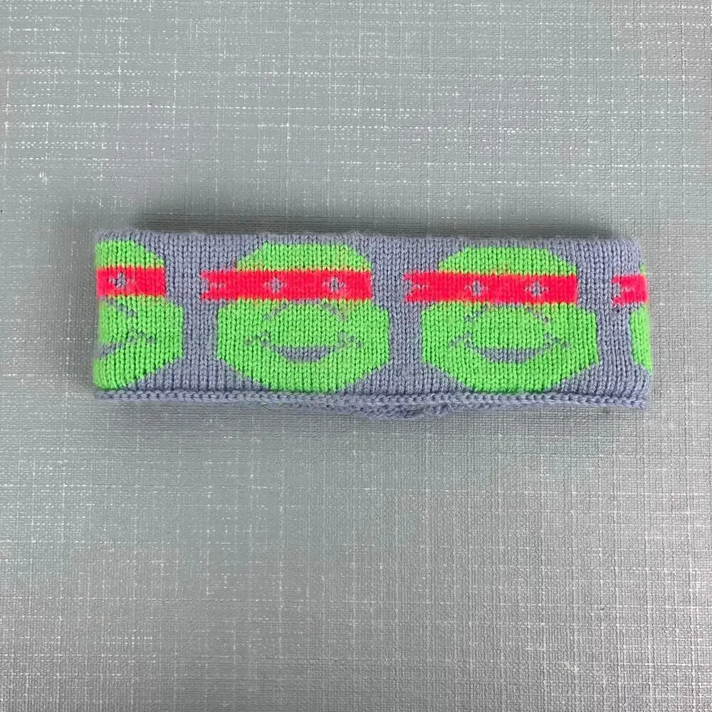 Vintage Ninja Turtle Knit Winter Ear Warmer Headband